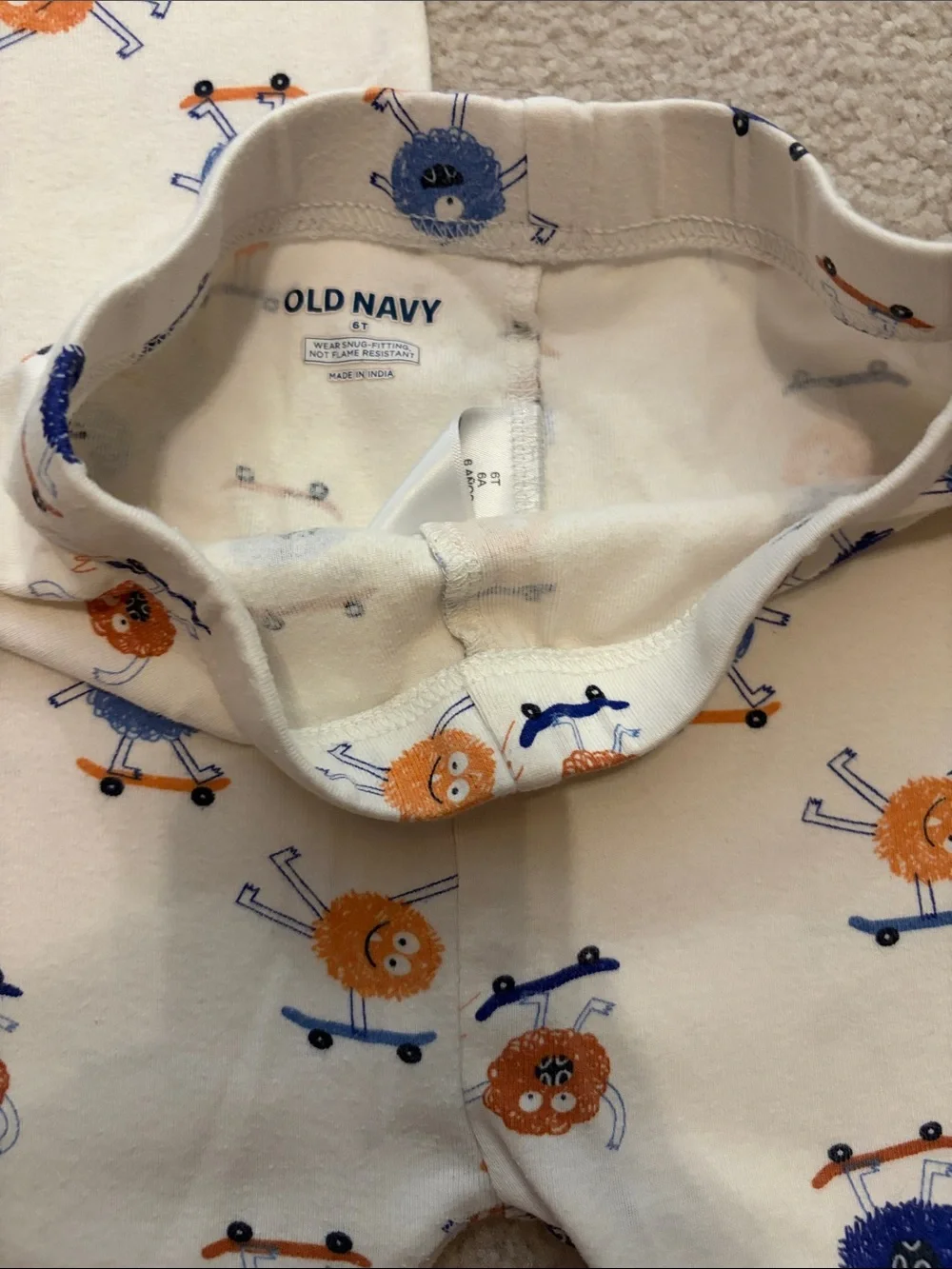 Old Navy 6T Monster Jammies